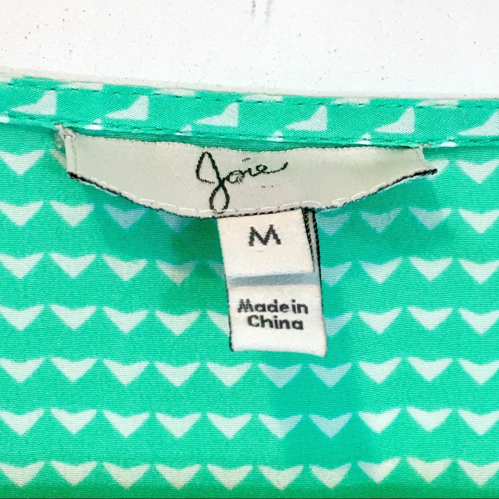 Joie minty green silk popover blouse M - Picture 3 of 7